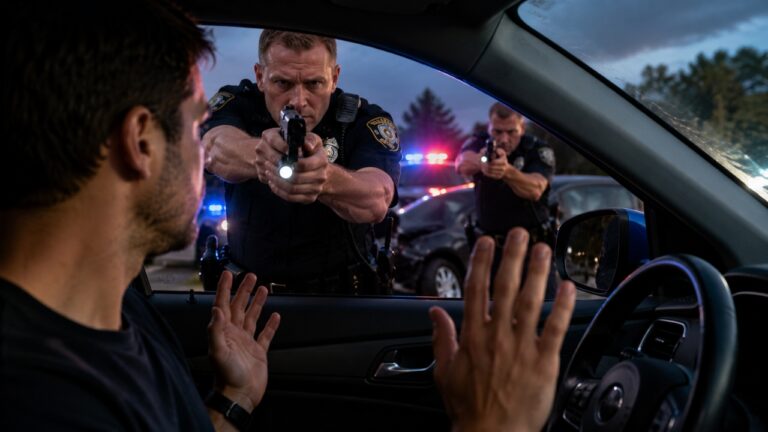 Driver Says Police Pointed a Gun at Him After a Chase Suspect Crashed Into His Car — Then Realized He Was the Victim