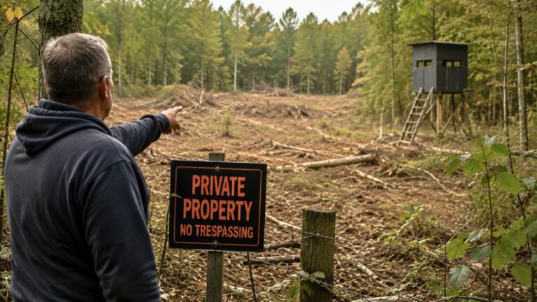 Homeowner Says a Neighbor Cut Trees to Make a Hunting Spot on His Property — Then the Trespassing Problem Got Personal