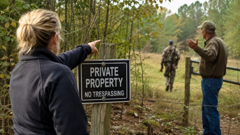 Property Owner Says a Neighbor Is Giving Hunters Permission to Use Land She Does Not Own