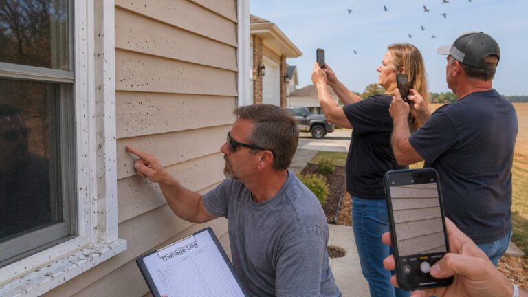 Homeowner Says Nearby Dove Hunters Are Spraying Houses With Birdshot — Then Neighbors Start Documenting the Damage