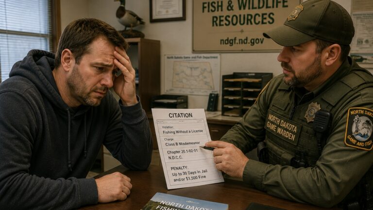 North Dakota Fisherman Gets a Class B Misdemeanor Over a Missing Fishing License and Panics About His Record