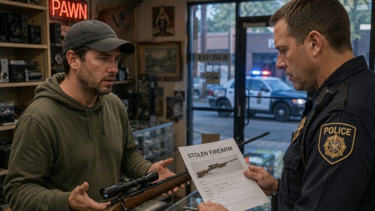 Man Buys a Rifle From a Pawn Shop, Pawns It Later, and Then Police Say It Was Stolen