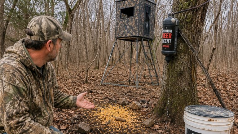 Hunter Finds a Stand, Salt Lick, and Scent Drip on His Land — Then Commenters Say the Illegal Bait May Change Everything