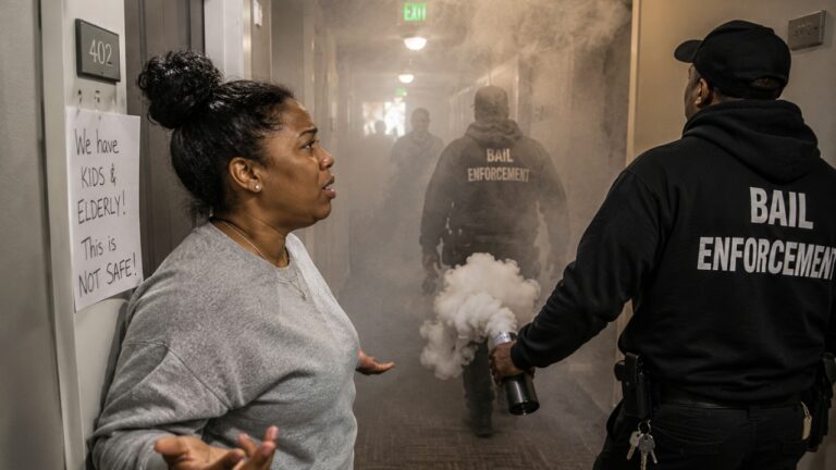Apartment Tenants Say Bounty Hunters Set Off Smoke Bombs in the Building While Looking for Someone Else