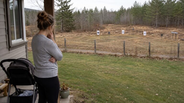New Parent Says Hunters Leasing Land Behind the House Built a Shooting Range Without a Berm