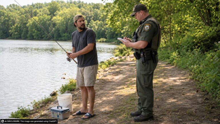Man Fished the Same Spot All Summer Without One Inspection — Then a Conservation Officer Appeared and Wrote Him a Citation on the Spot
