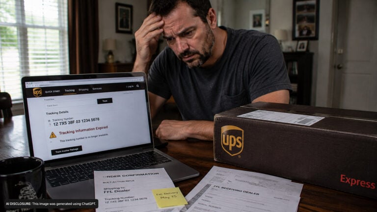 A California Buyer’s Bolt-Action Firearm Vanishes in UPS’s Hands Before It Reaches His FFL — Then the Tracking Simply Stops