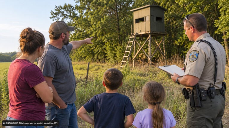 A Kansas Family Finds a Neighbor’s Deer Stands on Their Rented Land — Then the Game Warden Delays Removing Them a Month