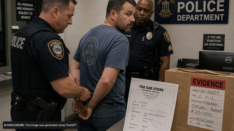 A Kennesaw Man Bought His Gun From A Well-Known Georgia Store — Then Police Arrested Him Anyway When It Turned Up Stolen