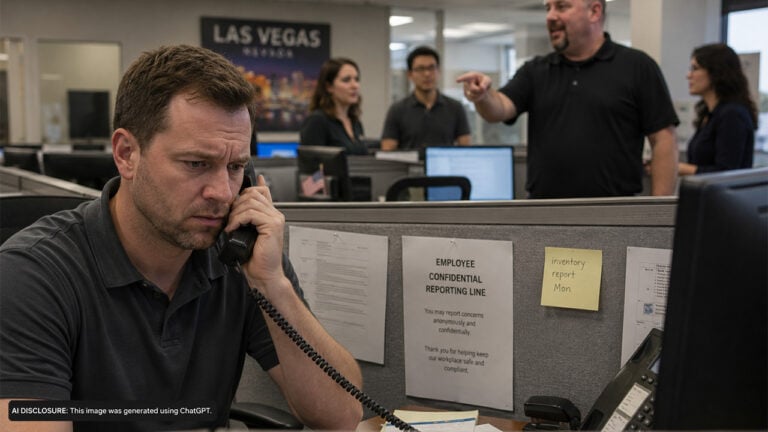 A Las Vegas Employee Confidentially Reports a Coworker’s Illegal Gun at Work — Then His Boss Tells Everyone Who Reported