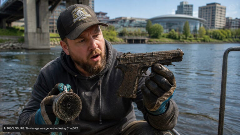 A Magnet Fisherman Finds His 82nd Gun in a River — Then Realizes It’s a Rare WWII-Era Pistol Worth Up to $4,600