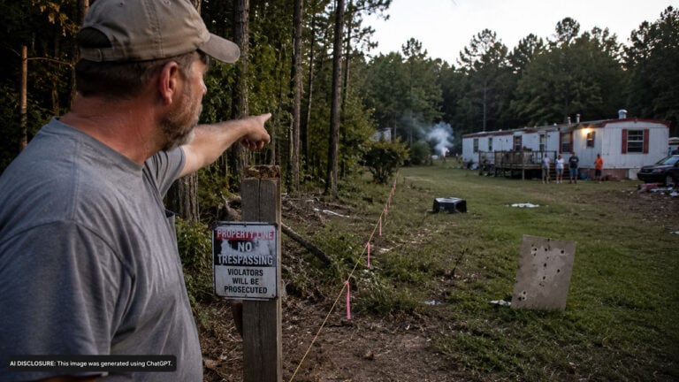 An Alabama Homesteader Says a Trailer Park Family Next Door Keeps Firing Across the Property Line — Then Warnings Go Nowhere
