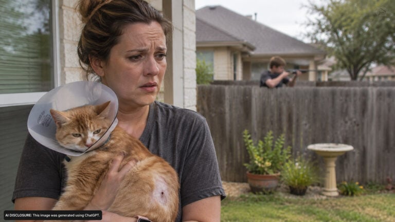 An Austin Woman’s Cat Is Shot in Her Own Backyard With a BB Gun — Then a $300 Vet Bill Confirms It Was the Neighbor’s Son
