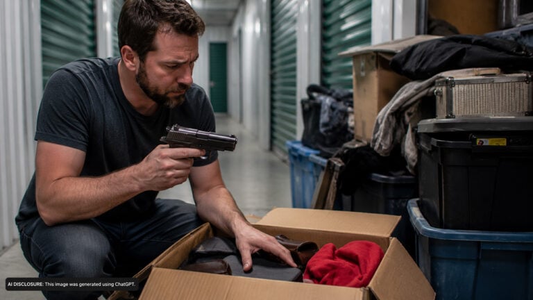 Buyer Wins a Storage Unit at Auction and Finds a Loaded Pistol Inside — Then Discovers It Was Reported Stolen Two Years Before the Sale