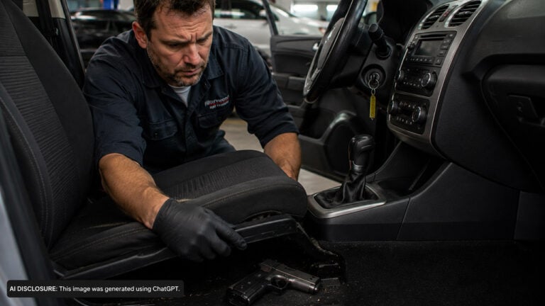 Dealer Gives a Loaner Car to a Service Customer — Then Finds a Loaded Handgun Under the Front Seat Left by a Previous Customer