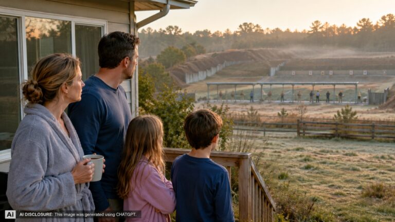 Family Bought a Home Not Knowing It Was Right Next to a Shooting Range — Then Shots Started at 7 AM on Their Very First Morning There