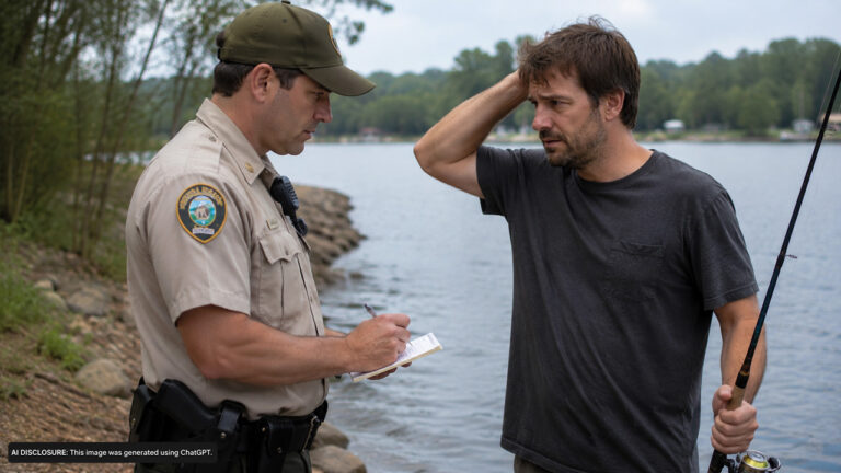 Man Gets Stopped by a Game Warden While Fishing Without a License — Then Learns the Fine Could Appear on His Background Checks