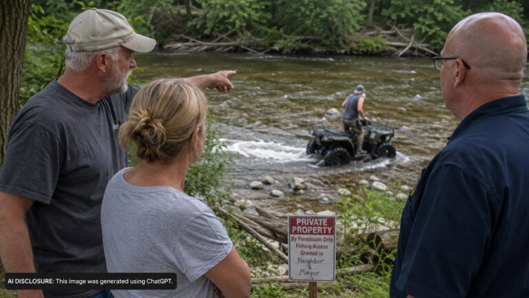 Michigan Homeowners Grant a Neighbor and the Mayor Permission to Fish Their River — Then His Son Drives an ATV Through Anyway