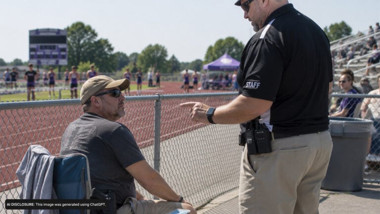 A Concealed Carrier Sat in a Chair Near His Daughter’s Track Meet — Then Was Asked to Leave Over a Law That Doesn’t Apply to Him