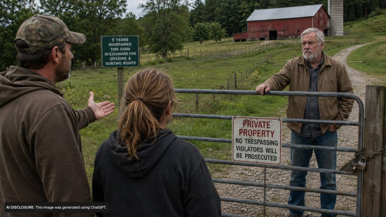 A Family Spent Five Years Maintaining a Neighbor’s 30-Acre Farm in Exchange for Grazing and Hunting Rights — Then He Locked Them Out