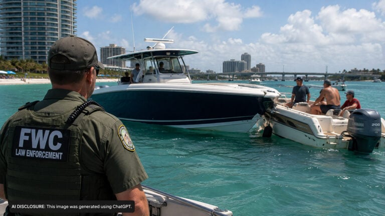 A Georgia Man’s 39-Foot Boat Slammed Into a Smaller Vessel Near Haulover Sandbar — Then FWC Charged Him With Reckless Boating