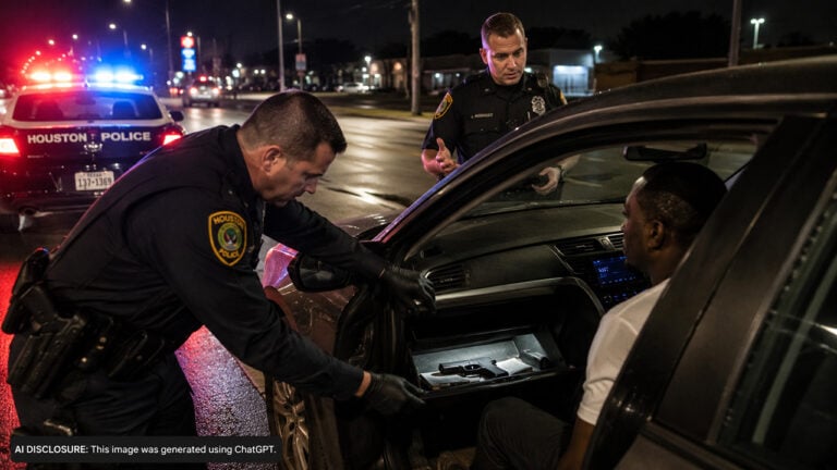 A Houston Driver Said No Gun Was In His Glove Box And Had No Key To It — Then Police Opened It And Charged Him As A Felon