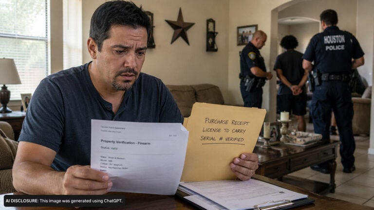 A Houston Man’s Legally Purchased Revolver Was Seized At A Friend’s House During An Unrelated Arrest — But He’d Verified It Beforehand