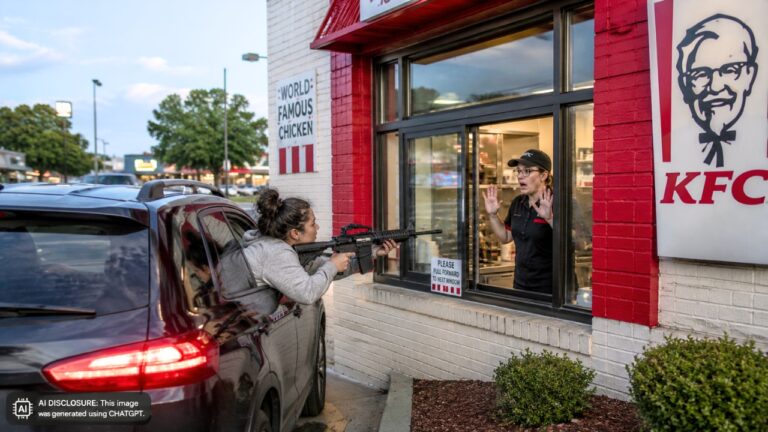 A Kentucky Woman Grew Frustrated Waiting in a KFC Drive-Thru Line — Then Pulled an AR-15-Style Rifle on the Employee Taking Orders