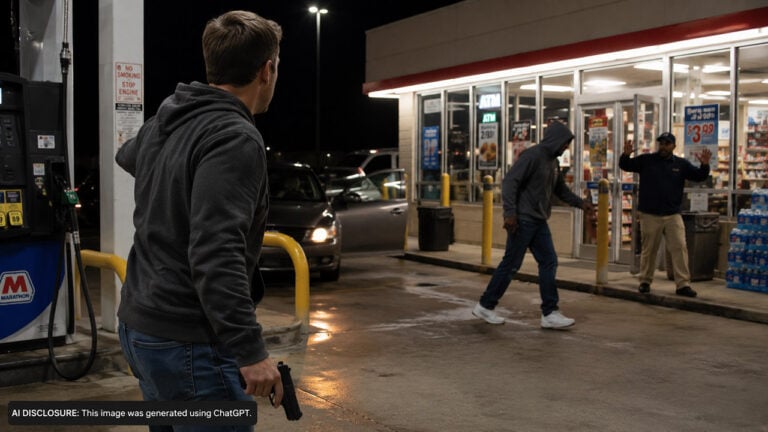 A Man Fired His Gun At A Gas Station To Stop What Looked Like A Robbery — But Now He’s Not Sure It Counts As Self Defense