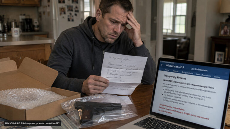 A Man Inherits a Pistol From His Great-Aunt Already Sitting in Illinois — Then Learns Wisconsin’s Transport Law Could Have Cost Him