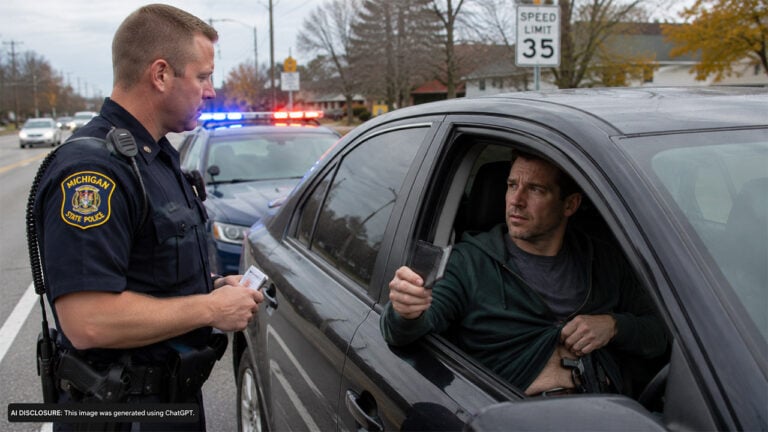 A Michigan Driver’s Concealed Carry Permit Quietly Expires — Then a Routine Seatbelt Stop Forces Him to Disclose His Loaded Pistol