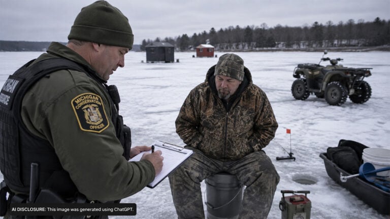 A Michigan Man With a Long History of Poaching Violations Was Caught Ice Fishing Without a License — Then a Judge Jailed Him