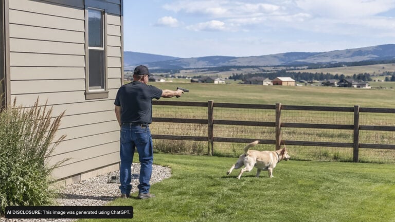 A Montana Woman’s Security Camera Caught Her Dog Being Shot in Her Own Fenced Yard — Then Deputies Charged the Neighbor With a Felony