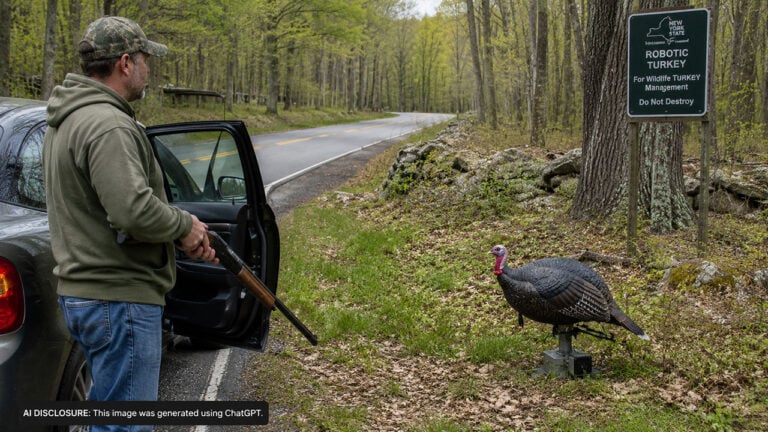 A New York Man Shot at What He Thought Was a Real Turkey From His Car During Spring Season — Then Learned It Was a DEC Robotic Decoy