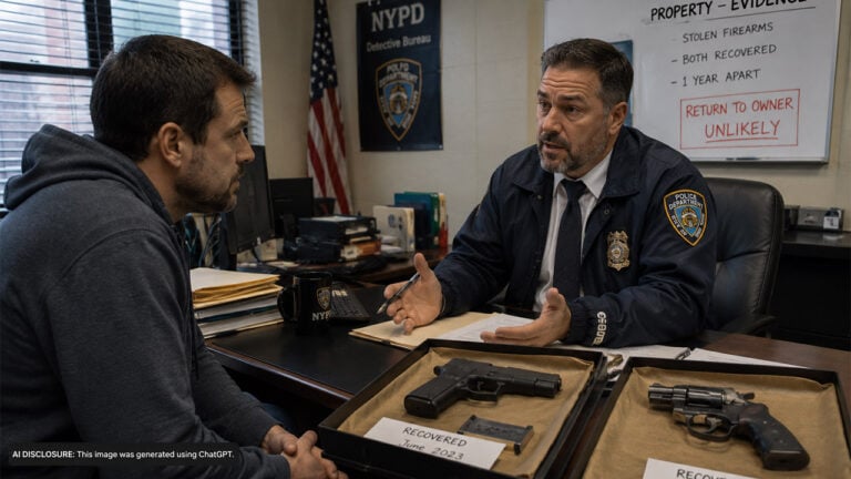 A New York Man’s Two Stolen Guns Were Both Recovered a Year Apart — But Detectives Say He May Never Get Either One Back