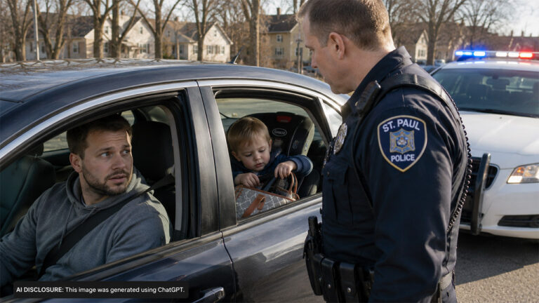A St. Paul Man Was Pulled Over for a Seatbelt Violation — Then a Toddler Grabbed a Loaded Gun From the Diaper Bag