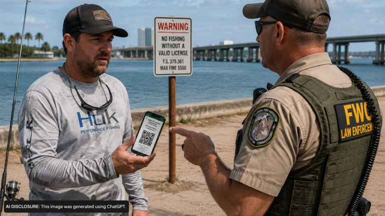 A Tampa Angler Showed a Florida Wildlife Officer His Digital Fishing License With a Working QR Code — But Was Warned It Wasn’t Enough