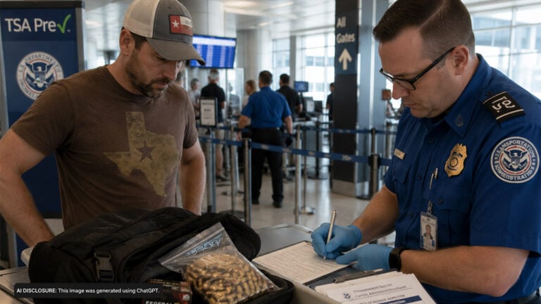 A Texan Is Stopped at the Airport With 44 Rounds of Ammunition in His Bag — Then the TSA, a Federal Agency, Writes Him Up for It