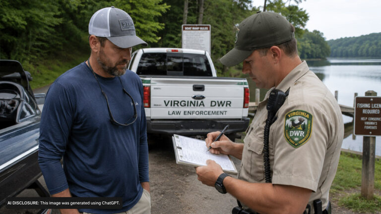 A Virginia Angler Is Ticketed for Fishing With an Expired License — Then Discovers the Officer Filled Out His Summons Wrong