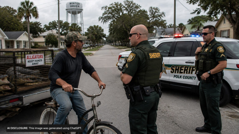 A Winter Haven Man Rode His Bicycle Through Town With No Trouble — Then Polk County Deputies Arrested Him for Owning Alligators
