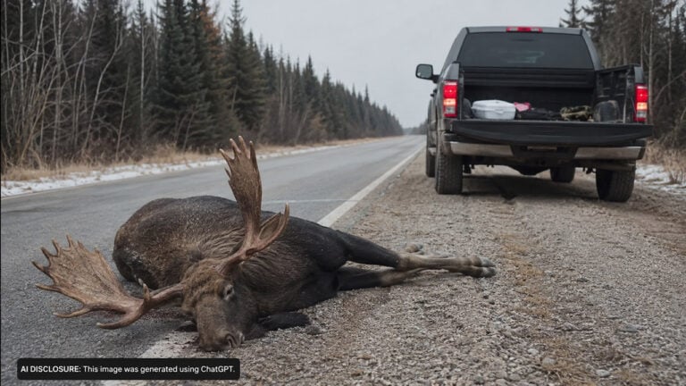 A Wisconsin Man Killed a Moose From the Roadway Near Pickle Lake, Ontario, Without a License — Then Was Fined Nearly $29,000