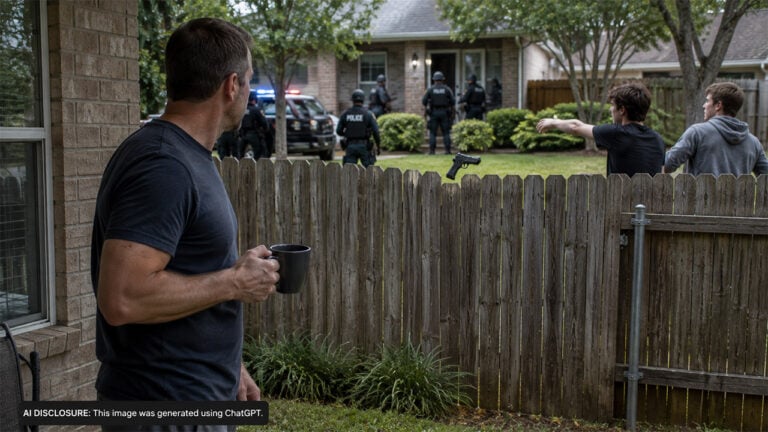 An Arlington, Texas Man Watched Police Raid His Neighbors — Then the Teens Tossed an Unserialized Pistol Over His Fence