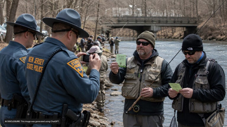New Jersey State Police, Not Fish and Wildlife, Showed Up on Trout Opening Day — Then Photographed Anglers’ Valid Fishing Licenses