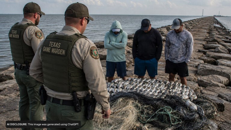 Texas Game Wardens Walked A Mile Onto The Texas City Dike — Then Found Three Men With Illegal Nets And 137 Poached Saltwater Fish